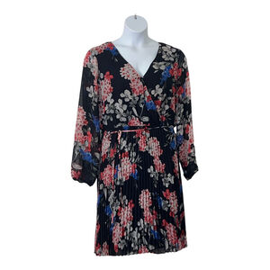 Women's AGB Floral Dress Size 16 Black